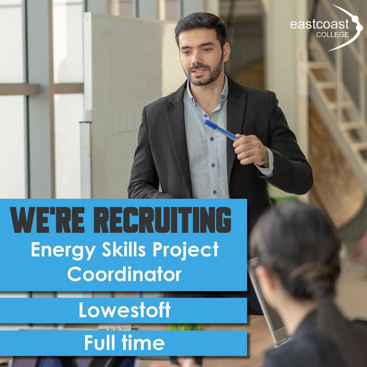 EastCoast_Coll's tweet image. We are looking to recruit an Energy Skills Project Coordinator to support the Assistant Principal in emerging commercial project coordination.

For more information about this role and how to apply, please visit: buff.ly/2SYvRX5

Closing date: 26/07/21