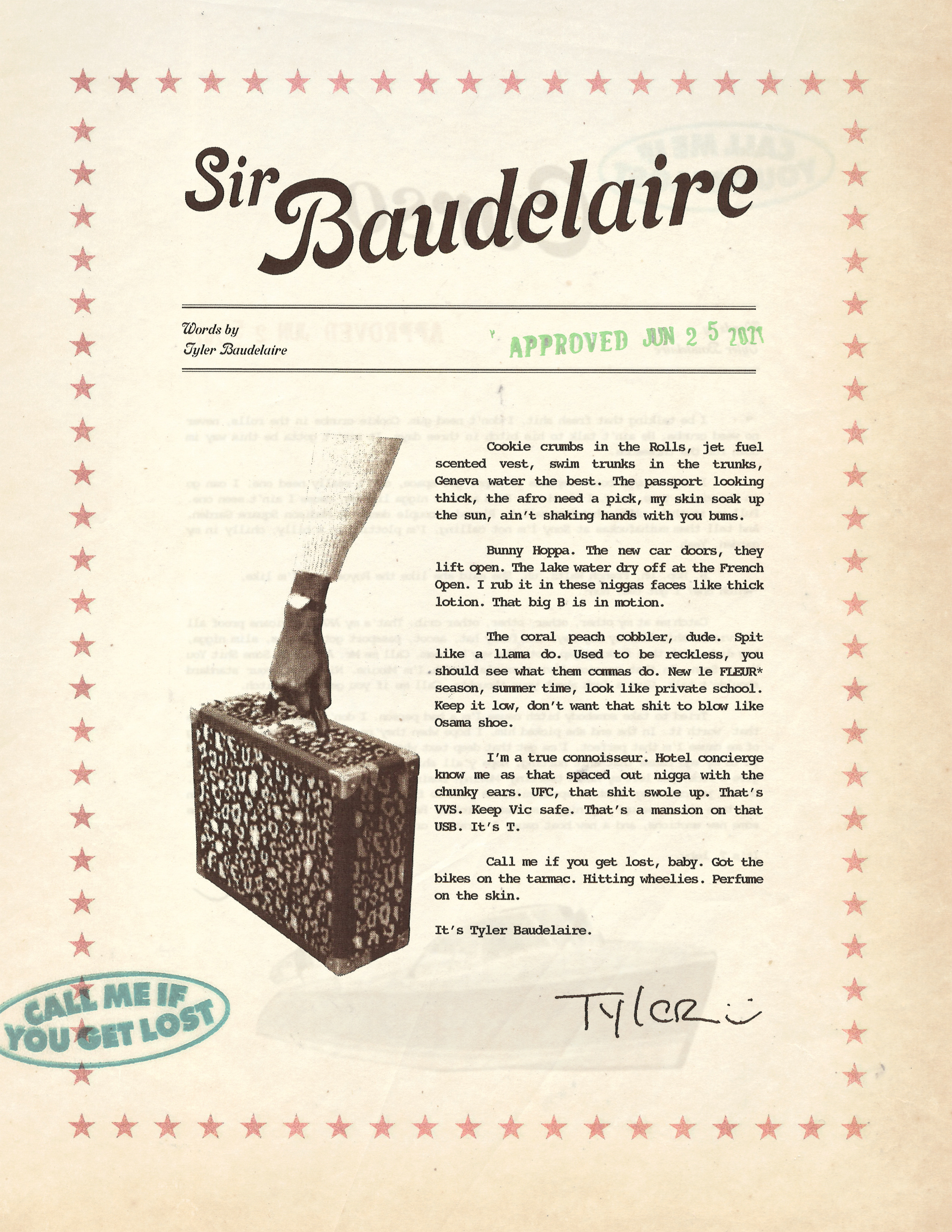 Tyler The Creator Sir Baudelaire Lyrics Genius Lyrics