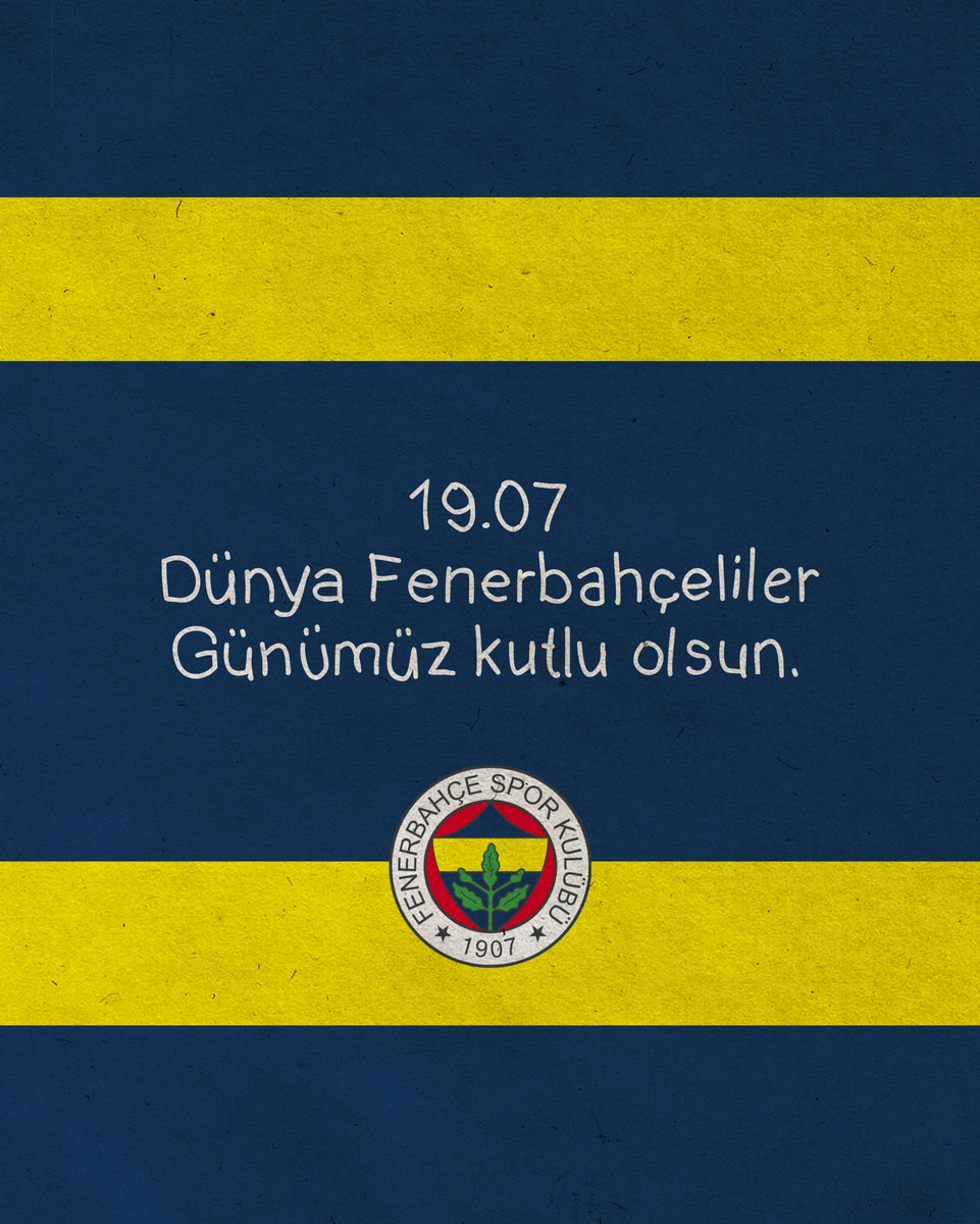 💛💙 #DünyaFenerbahçelilerGünü