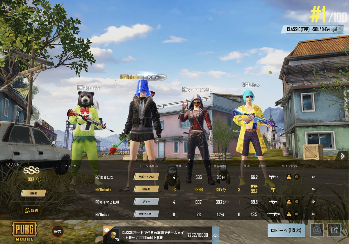 fps_daisuke's tweet photo. マビ裏配信来て頂いた方ありがとう御座いました☺️
結構良いシーンもあって４連ドン！！
俺とマビさんのデュオスクになったマッチは見応え抜群w
皆強かった＼(^o^)／ https://t.co/hnMQ9rRvN4