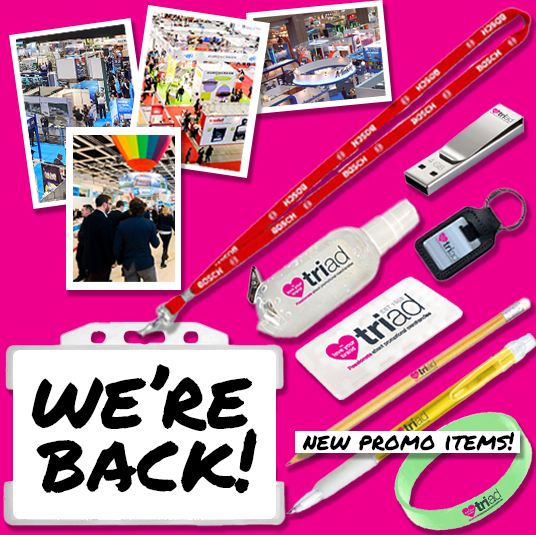 Get ready for #exhibitions and #tradeshows with Triad!✏️📋

We have everything you need to stock up in time for your next event 🏢👨🏻‍💼

Leave an impression with our huge selection of #giveaways 📚🔴

Contact us today at:
📧sales@triaduk.co.uk
📞01260 278657

#promo #weloveyourbrand