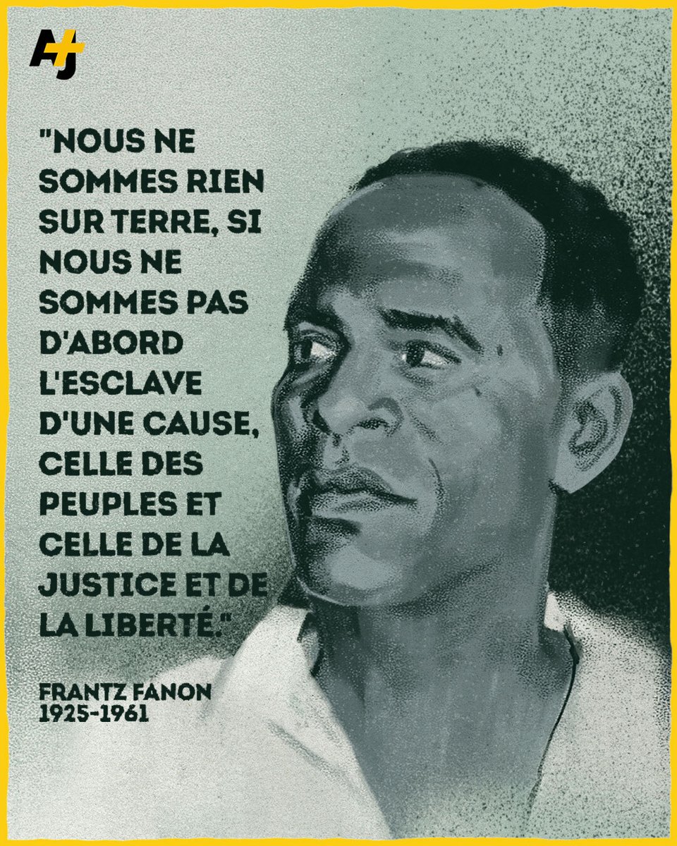 ajplusfrancais's tweet image. Il aurait eu 96 ans. Martiniquais de naissance mais Algérien de cœur, Frantz Fanon, psychiatre et essayiste, a été une figure majeure de la lutte antiraciste et anticolonialiste. Il s’était notamment battu pour l’indépendance de l’Algérie en étant un militant actif du FLN.