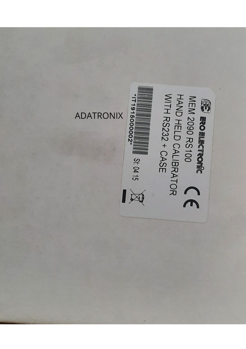 AdatronixPvtLtd's tweet image. ERO Electronic Eurotherm MEMOCAL 2000 Process calibrator MEM 2090RS100

#memocal2000 #processcalibrator #mem2090rs100 #2090rs100 #memocal #adatronix #electroniccomponents #electronics #electronicproduct #electronicappliances

For more details visit adatronix.com