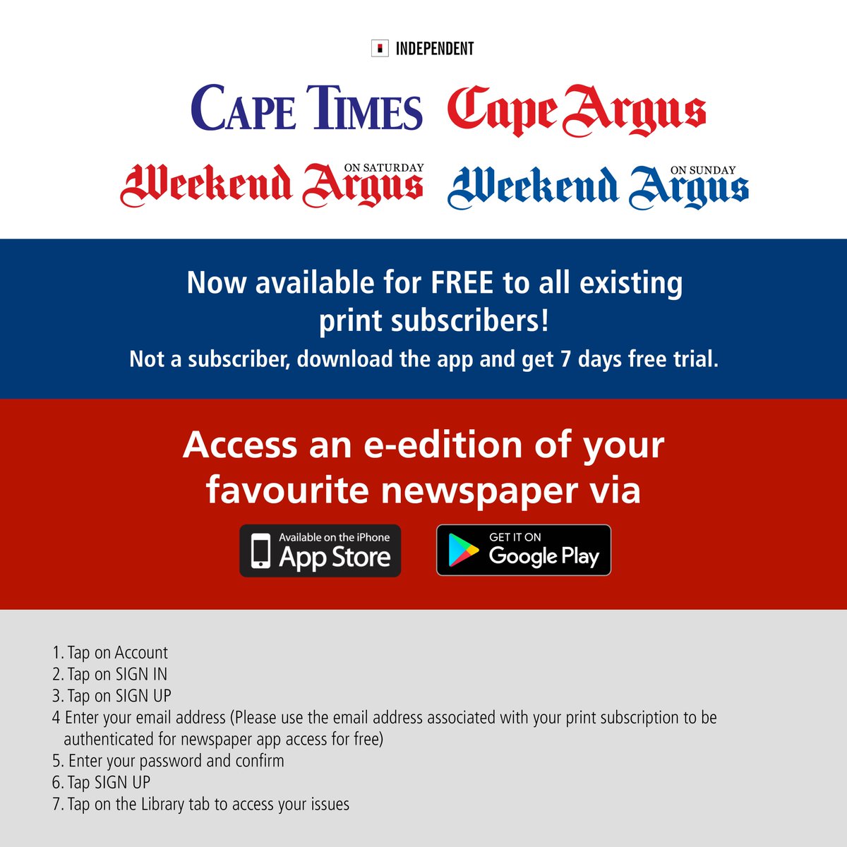 E-edition is now available!

Our e-edition is now available for FREE to all existing print subscribers.

Not a subscriber? download the app and get 7 days free trial. Use the link to download and follow the easy guide on how to use it on the image. 

play.google.com/store/apps/det…