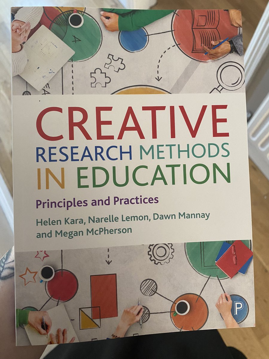 Look what came in the post 😊😊😊 I am very excited to read this to help the PhD we are doing. Especially for the data analysis method I am devising. @dawnmannay #disabilityresearch #dataanalysis #cooperativeinquiry #creativemethods