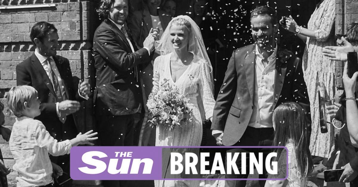 David Walliams' ex Lara Stone marries Tinder match David Grievson