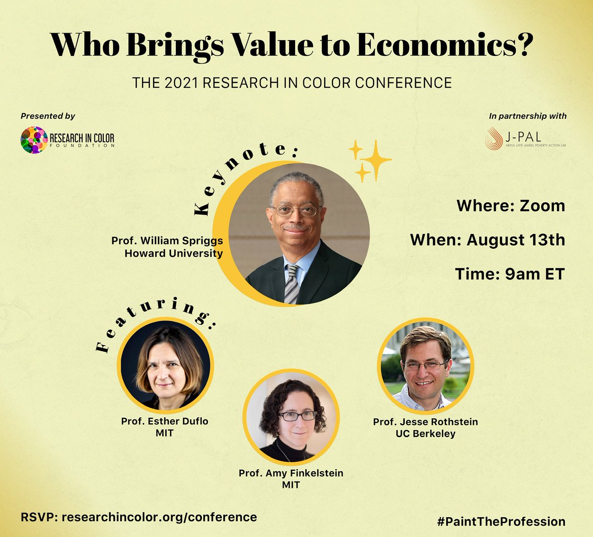 Hey RIC Family! We are excited to announce that our second annual conference will be held on Friday, August 13th from 9am - 12pm EDT! Please head over to researchincolor.org/conference to register. #RIC2021 #PaintTheProfession