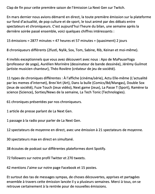 La Next Gen tweet media