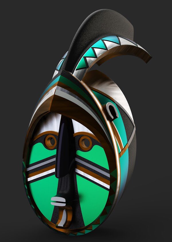 Collect this Marka-Dafing Mask at 0.09 Eth #nft #nftartiste opensea.io/assets/0x495f9… via <a href="/opensea/">OpenSea</a>