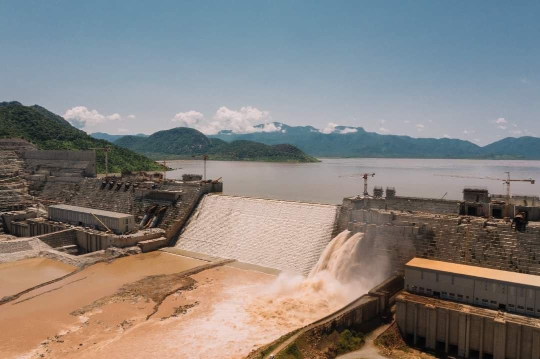 ethio_Industry's tweet photo. #Congratulations! Ethiopia successfully completed #the_second_filling_of_GERD. Now the height of the dam-building is overtopped by the reservoir water #colourfully with #triumph
@Guba!
#EthiopiaResilientlyOnwards!
#It_is_my_dam!
#Ethiopia_prevails https://t.co/AMR6y4f2w5