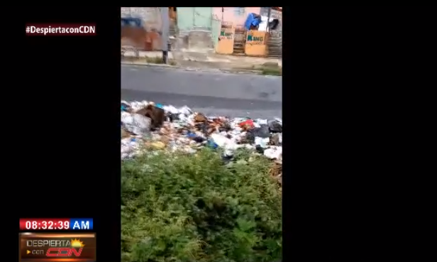 #EnVivoCDN Residentes de Santo Domingo Este se quejan de que el cúmulo de basura les afecta #DespiertaconCDN