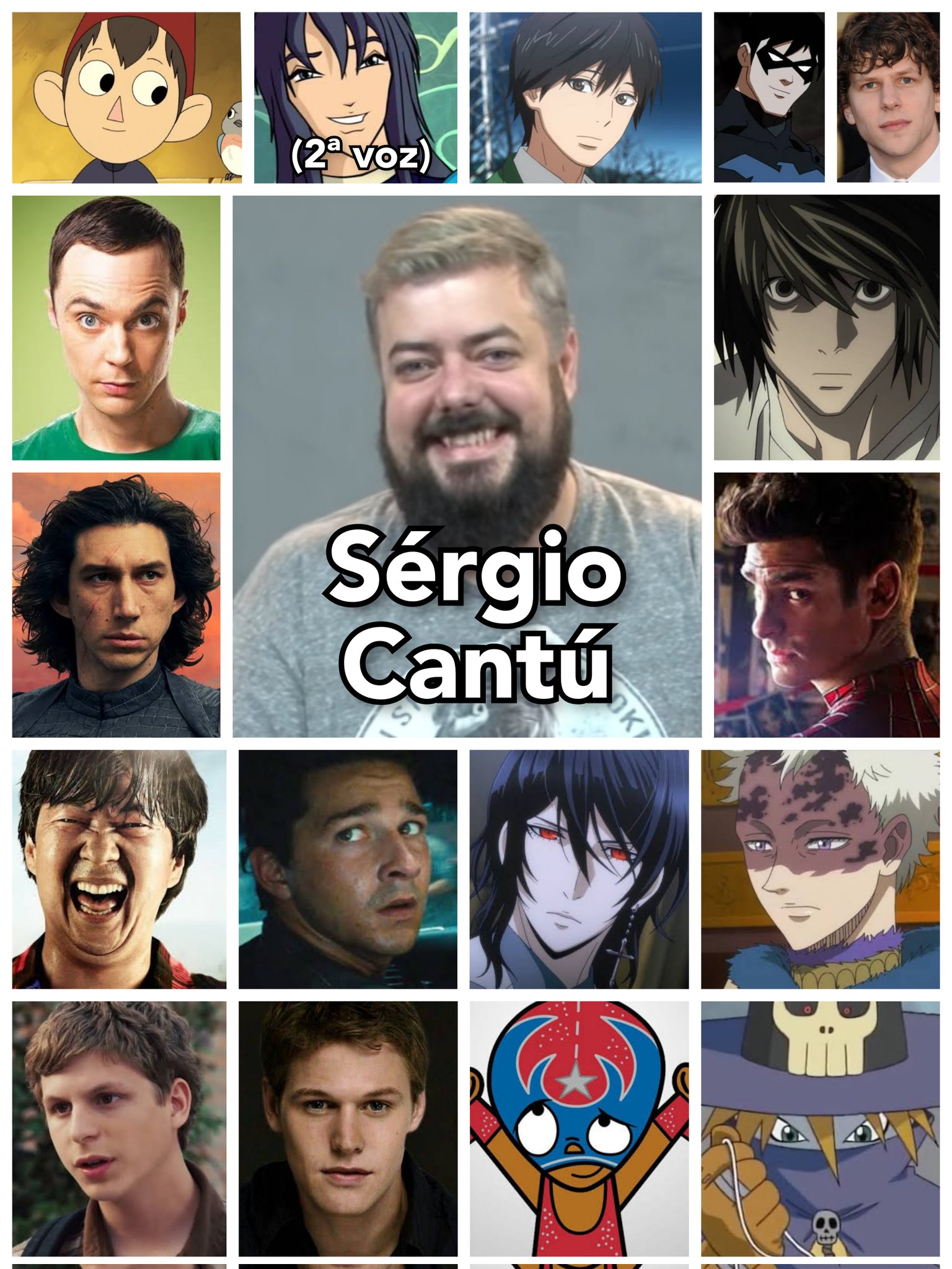 Personagens Com os Mesmos Dubladores! on X: Incrível tanto quanto dublador  como diretor de dublagem, um dos meus dubladores favoritos de todos, o  sensacional Sérgio Cantú! Sérgio é conhecido por dublar o