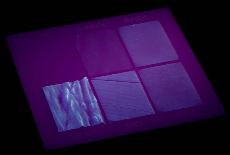 I scanned a bunch of flat and smooth objects, and discovered that it's ironically rather hard to scan something without any features :) Pretty cool to see the differences in magnitude though! Gage block looks like a topo map of some mountains!

youtube.com/watch?v=2cZ0XJ…