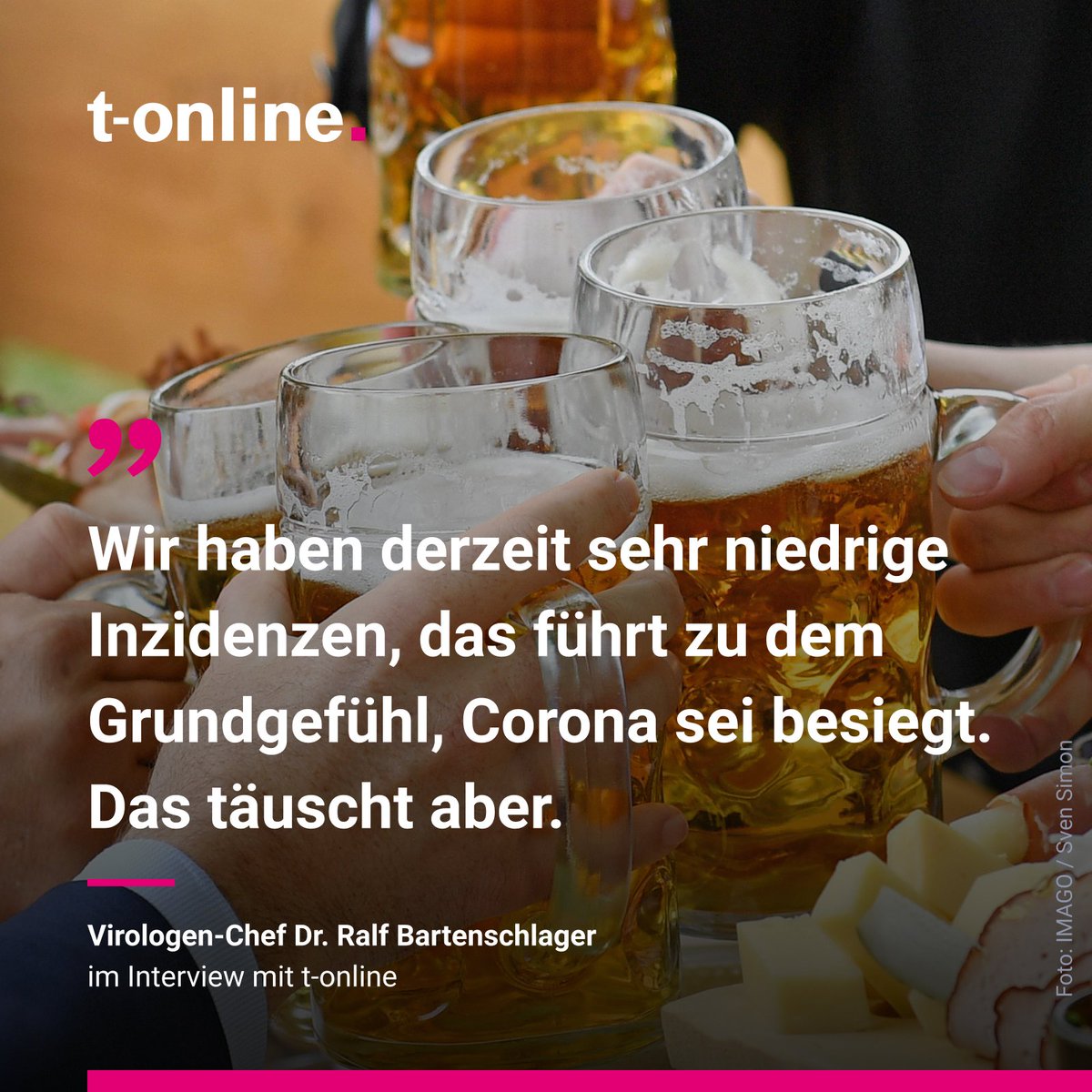 tonline's tweet photo. Dr. Ralf Bartenschlager warnt vor einer frühzeitigen #Lockerung der #Corona-Regeln. Mehr zu der aktuellen #Impfsituation im Interview mit Christiane Braunsdorf: https://t.co/d95K36ftea https://t.co/VMB0vd6xFD