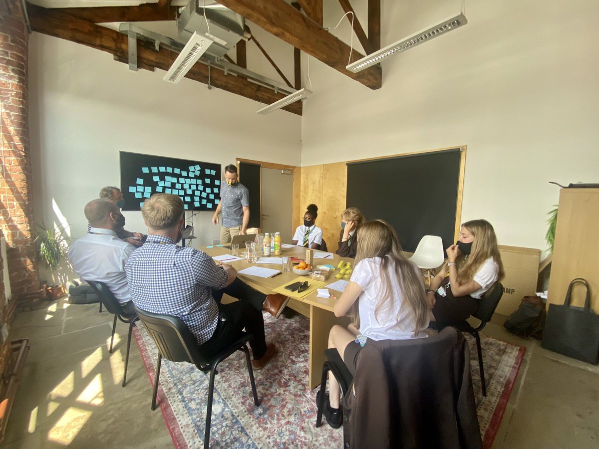 Design_Ventura's tweet image. The first product development meeting  for Sow Beautiful took place today with the student team from @HeckGrammar and the designers @StudioTDH at @Castleton_Mill in Leeds. @HeckyDT