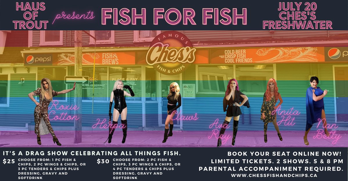 Chesfishnchips's tweet photo. Tomorrow is the day! Tables are booking up. As of 10:30 am we have the following available:
8 pm show: 1 table for 2 left. 
5 pm show: 7 tables left

Book @ https://t.co/xqCdKegRog and we will be in touch to confirm, or call 726-2373 and ask for Vicki. https://t.co/FY3tAp4vJC