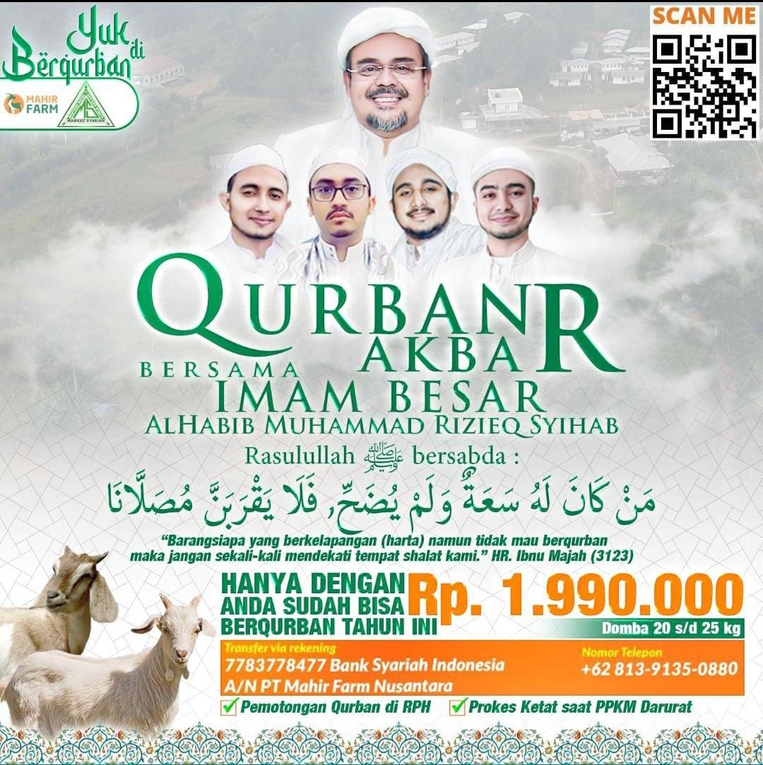 IB HRS Tebar Qurban Dari Sabang Sampai Merauke Hingga Gaza

faktakini.info/2021/07/ib-hrs…

#StopKriminalisasiUlama
#BebaskanIBHRSdkkTanpaSyarat