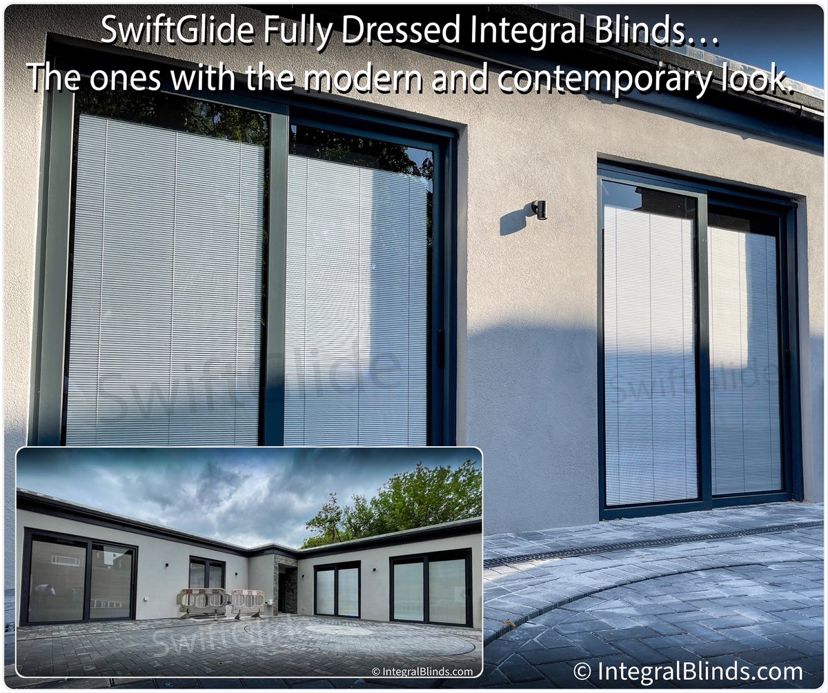 IntegralBlinds's tweet image. #IntegralBlinds that stack totally out of view… #FullyDressed #Automated #ScreenLineBlinds #Aluk #Edgware #SwiftGlide