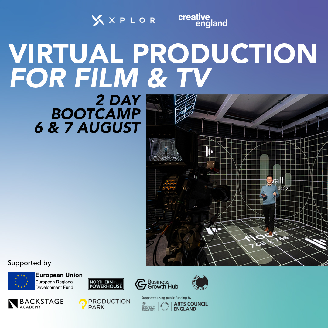 XPLOR (@xplor_one) on Twitter photo SME or freelancer in Greater Manchester, Leeds City Region or York & want to explore the world of extended reality?
Just one more week to register your interest in attending our 2-day Virtual Production Bootcamp with <a href="/creativeengland/">Creative England (Archive)</a>
Register at bit.ly/xplorbootcamp
#xr SME or freelancer in Greater Manchester, Leeds City Region or York & want to explore the world of extended reality?
Just one more week to register your interest in attending our 2-day Virtual Production Bootcamp with <a href="/creativeengland/">Creative England (Archive)</a>
Register at bit.ly/xplorbootcamp
#xr