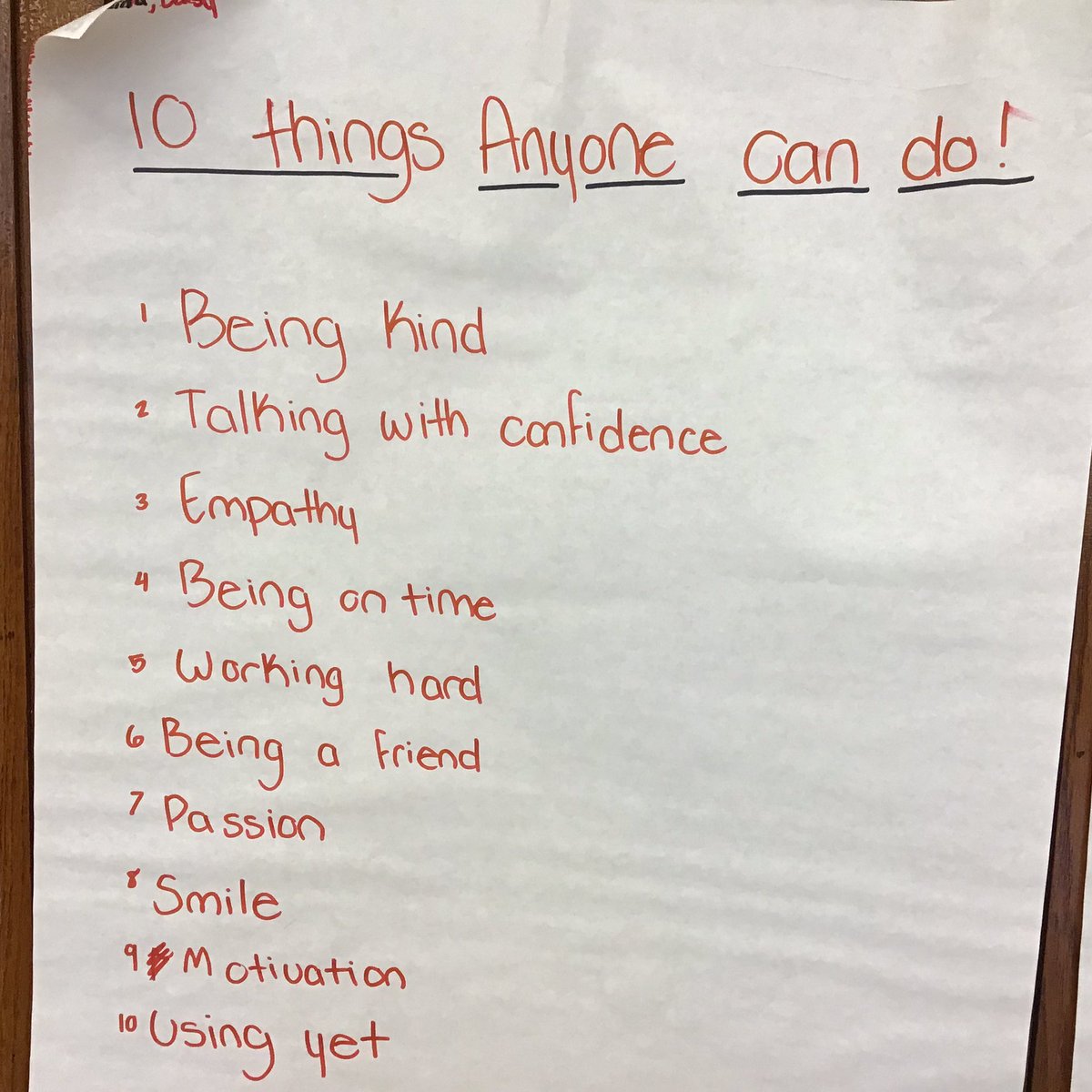 Students made a list of some simple things that they can do to help one another and to learn about citizenship. Can you add to this list?