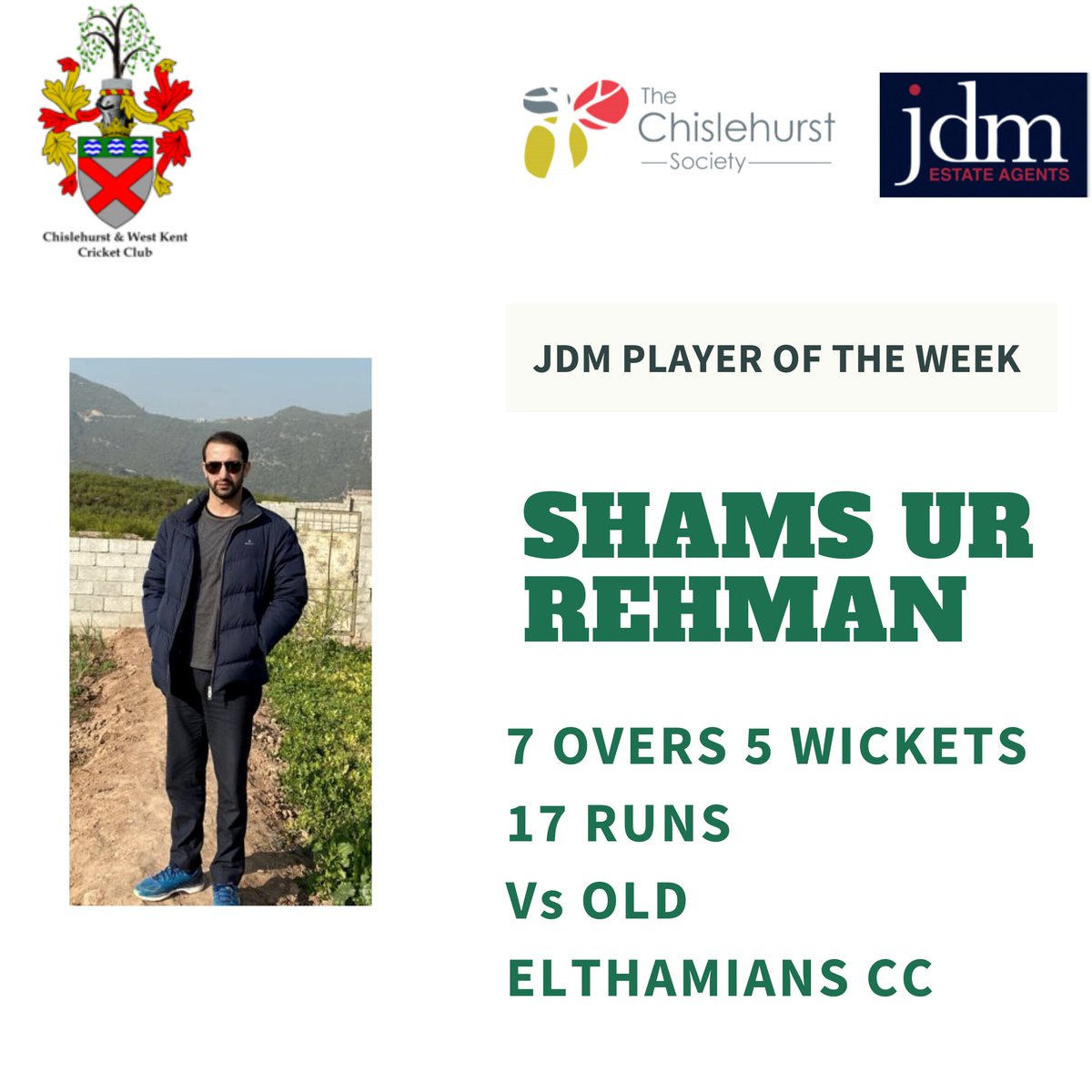 Chislehurst & WK CC (@cwkcc) on Twitter photo <a href="/jdmestateagents/">jdm Estate Agents</a>.com Players Of The Week :
Shams Ur Rehman : With his first fifer of the season shams helped 1's get a win.
Jay Kakkad : A debut unbeaten ton for our new recruit for the 5th XI help them secure a win.
#cricket #weekendcricket #kcl #krcl #kentcricket #ecb <a href="/jdmestateagents/">jdm Estate Agents</a>.com Players Of The Week :
Shams Ur Rehman : With his first fifer of the season shams helped 1's get a win.
Jay Kakkad : A debut unbeaten ton for our new recruit for the 5th XI help them secure a win.
#cricket #weekendcricket #kcl #krcl #kentcricket #ecb