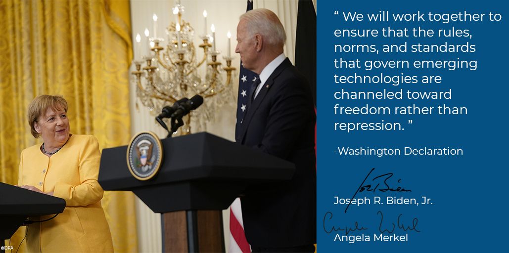 Diplomacy is about seeking common ground – but always making space to defend democratic rights.

That's why Chancellor Merkel's 'Washington Declaration' with President Biden was so important - we must defend our values in a unified way.