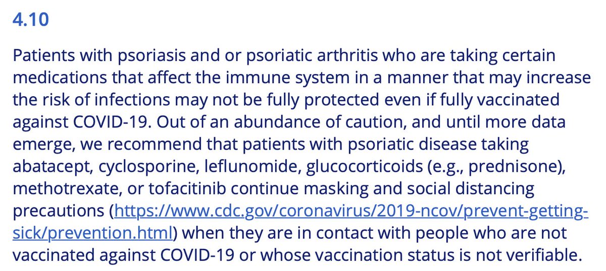 Joel M Gelfand MD MSCE FAAD (@drjoelgelfand) on Twitter photo New small study by <a href="/Satveer_Mahil/">Satveer Mahil</a> of #psoriasis patients found that humoral immunity to a single dose of #COVID19Vaccine BNT162b2 is impaired by #methotrexate but not by targeted #biologics, yet cellular responses are preserved. Sharing relevant <a href="/NPF/">National Psoriasis Foundation</a> #COVID19 TF recs. <a href="/AADmember/">AADmember</a> New small study by <a href="/Satveer_Mahil/">Satveer Mahil</a> of #psoriasis patients found that humoral immunity to a single dose of #COVID19Vaccine BNT162b2 is impaired by #methotrexate but not by targeted #biologics, yet cellular responses are preserved. Sharing relevant <a href="/NPF/">National Psoriasis Foundation</a> #COVID19 TF recs. <a href="/AADmember/">AADmember</a>