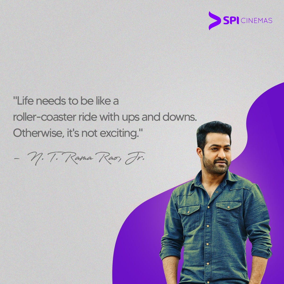 S P I C i n e m a s (@SPICinemas) on Twitter photo 2021-07-19 13:36:53 We can't control the ups and downs of life, but we have a choice on how we take on these changes.
#JrNTR #Actor #ActorQuotes #MotivationalQuotes #MondayMotivation #SPICinemas #Quotes #JrNTRFans #RRRMovie #Tollywood #KomaramBheem We can't control the ups and downs of life, but we have a choice on how we take on these changes.
#JrNTR #Actor #ActorQuotes #MotivationalQuotes #MondayMotivation #SPICinemas #Quotes #JrNTRFans #RRRMovie #Tollywood #KomaramBheem