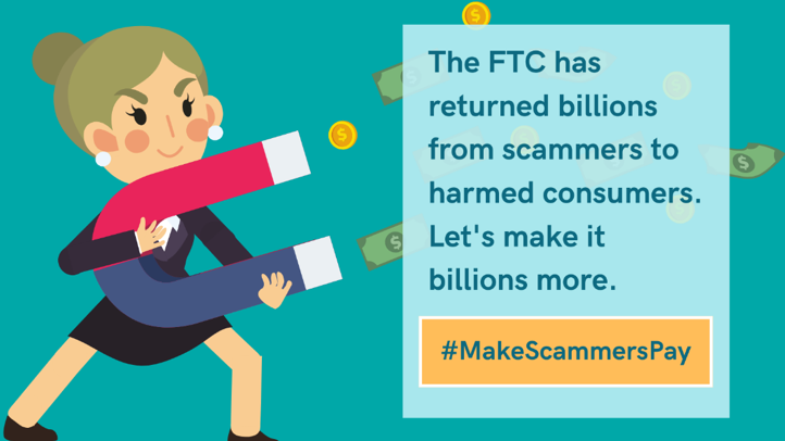 TruthinAd's tweet photo. The FTC is our best line of defense against scammers, fraudsters, and shady businesses. If it’s going to protect us, it needs full powers to #MakeScammersPay. Pass #HR2668 https://t.co/0YfjuGyh6X https://t.co/xMycmGtEZi