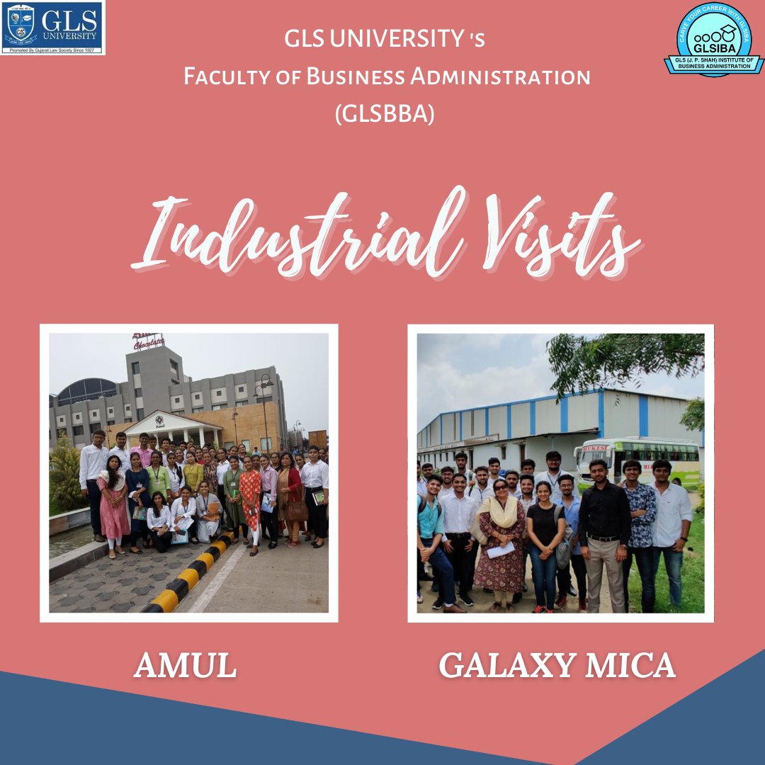 fbaglsbba's tweet photo. GLSBBA organizes field trip for our second-year students every year.
The main aim of industrial visit is to provide exposure to students about the practical working environment.

#GLSBBA #GLSUniversity #industrialvisit #industry #amul https://t.co/Dlk6Nbk6dQ