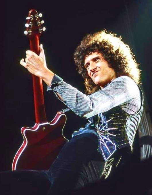 A happy 74th birthday to Queen guitarist and giant-haired astrophysicist Brian May. 