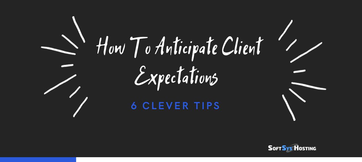 SoftsysHosting's tweet photo. Learn how to anticipate #CustomerExpectations and create a win-win situation for both you and your clients. Get 6 #ActionableTips on how to build long-lasting customer relationships that keep your business going strong

➡️ https://t.co/X08CqL04Dv
#CustomerExperience https://t.co/43K7Wzwgh8
