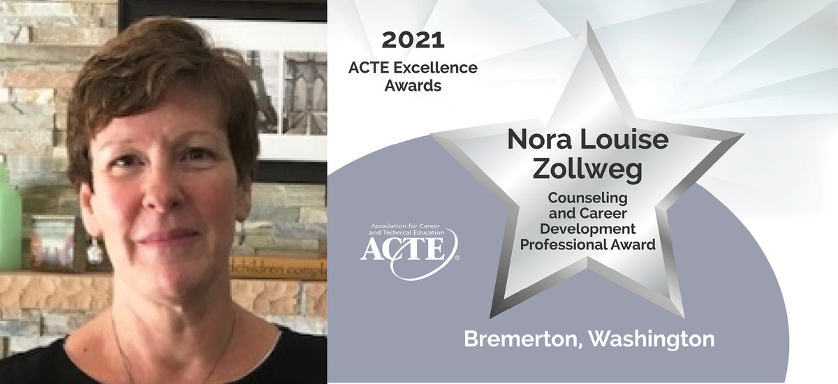 actecareertech's tweet photo. Celebrate teachers! #CareerTechEd teachers go above and beyond to demonstrate excellence for their students. Nora Zollweg won the 2021 Counseling and Career Development Professional Award at #VISIONCTE20.
Attend the virtual Awards Gala at #VISIONCTE21 https://t.co/yXCxpl3NzE https://t.co/WHsKrnUSkQ