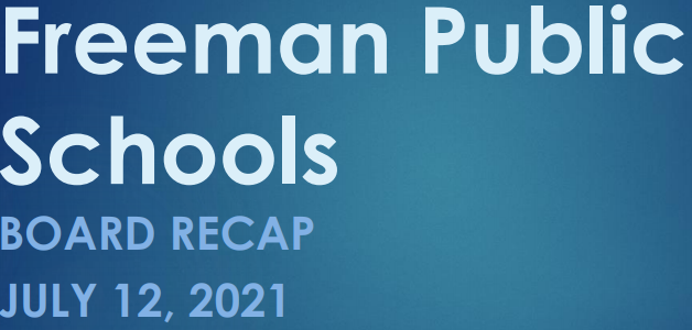 FreemanPS_Supt's tweet photo. July board meeting recap! #freemanfalcons
https://t.co/lDEUlW8CnG https://t.co/2PU46D0RQs