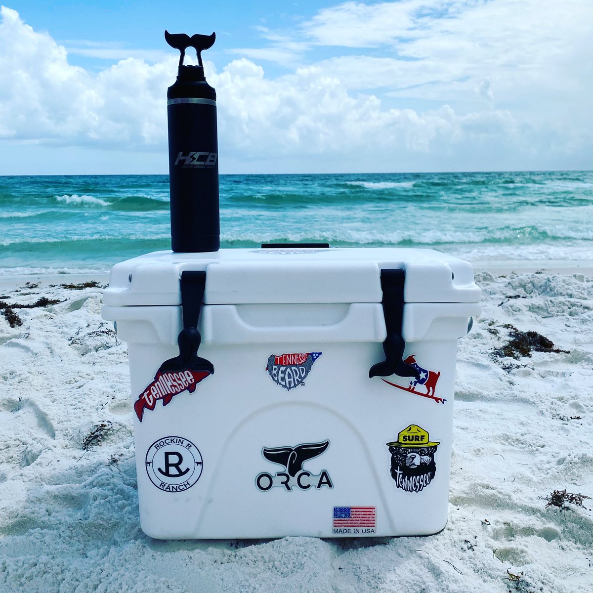 My Orca cooler and hydra bottle are working great at the beach! I sure could get use to this view!! #orcacoolers #tennessee #tennesseelife #tennesseewhiskey #tennesseeriver #tennesseeinstagram #igtennessee #hike #camp #getoutside #cooler #orca #waletail @orcacoolers
