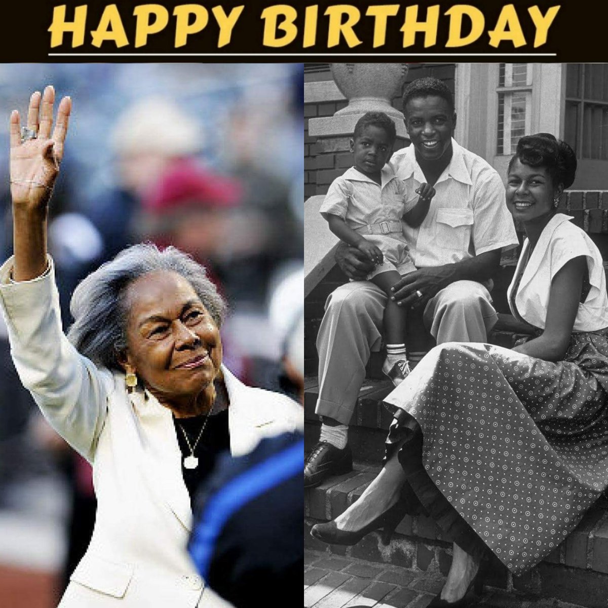 Happy 99th Birthday to Rachel Robinson!
#rachelrobinson #jrf #jackierobinson #MLB #History #BOTD