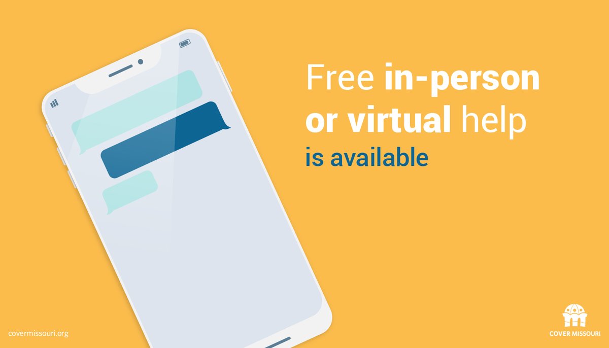 The Cover Missouri Call Center and can answer questions and connect you with assisters virtually or in person across the state to help you enroll in Marketplace Health Insurance. Call 1-800-466-3213. #GetCovered