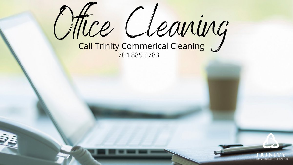 TrinityComClean's tweet image. A clean office is a productive office. 
We provide premier commercial services. Call or visit trinitycleaningnc.com for a comprehensive quote on your commercial cleaning needs. #commercialcleaningservice #officecleaning #mooresvillenc #charlotteNC #lakenormannc