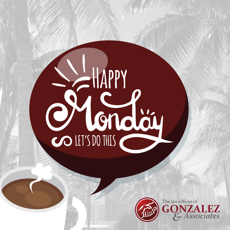 NGonzalezLaw's tweet image. Let’s make something great this week! #HappyMonday
---
#Legalteam #Lawyer #Miami #Florida #PersonalInjury #attorney #Gonzalez #Associates #caraccident #accident #bankruptcy #law #Immigration #miamiaccident #caraccidentlawyer #accidentlawyer #familylawyer #miamilawfirm