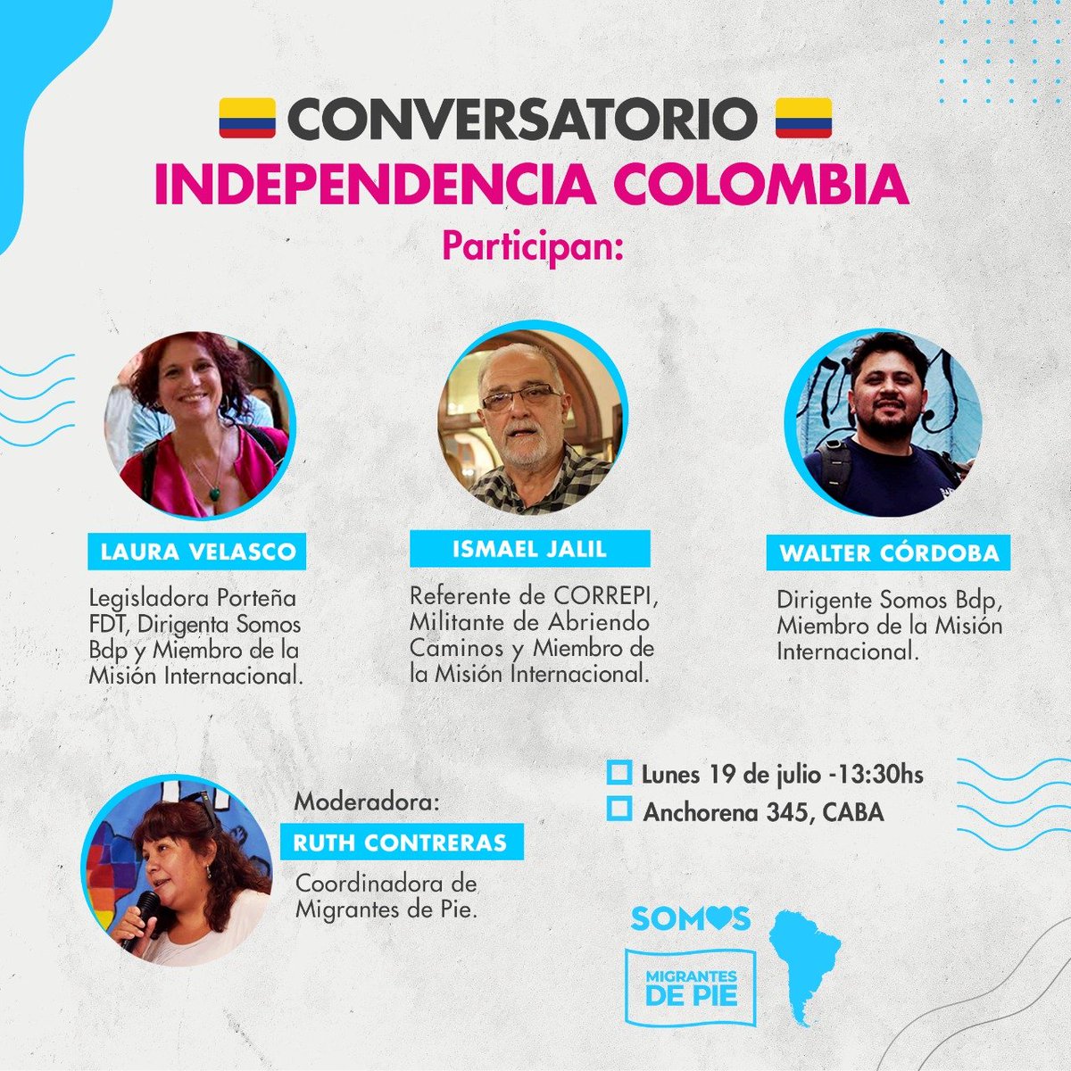 Hoy voy a participar del Conversatorio "Independencia de Colombia" junto con <a href="/ElTurcoJalil/">Ismael Jalil</a>, <a href="/waltercordobaOk/">Walter Córdoba</a> y Ruth Contreras.

#SOSColombia 🇨🇴