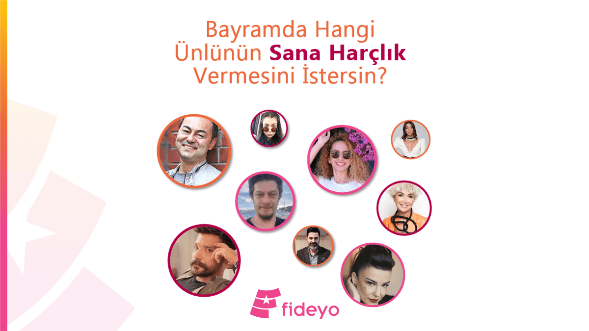 FideyoApp's tweet photo. Bayramla ilgili en sevdiğiniz şey ne? Bizim tatil sonra da harçlık 🤩 peki bayramda hangi ünlünün sana harçlık vermesini istersin?
#Fideyo #FideyoApp #Ünlüler #ÖyküGürman #FatmaTurgut #Aydilge #SerdarOrtaç #İremDerici #Nez #NoluyoYa #Keşfet #YouTubeTürkiye #Bayram https://t.co/3yFuPuwuXw