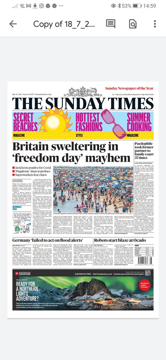 Our new trainnee photographer <a href="/maxwillcock/">Max Willcock</a> has only been in the job a month but already has secured front page pics in the <a href="/Telegraph/">The Telegraph</a> and @thesundaytimes with his #weather pics from #bournemouthbeach this weekend!