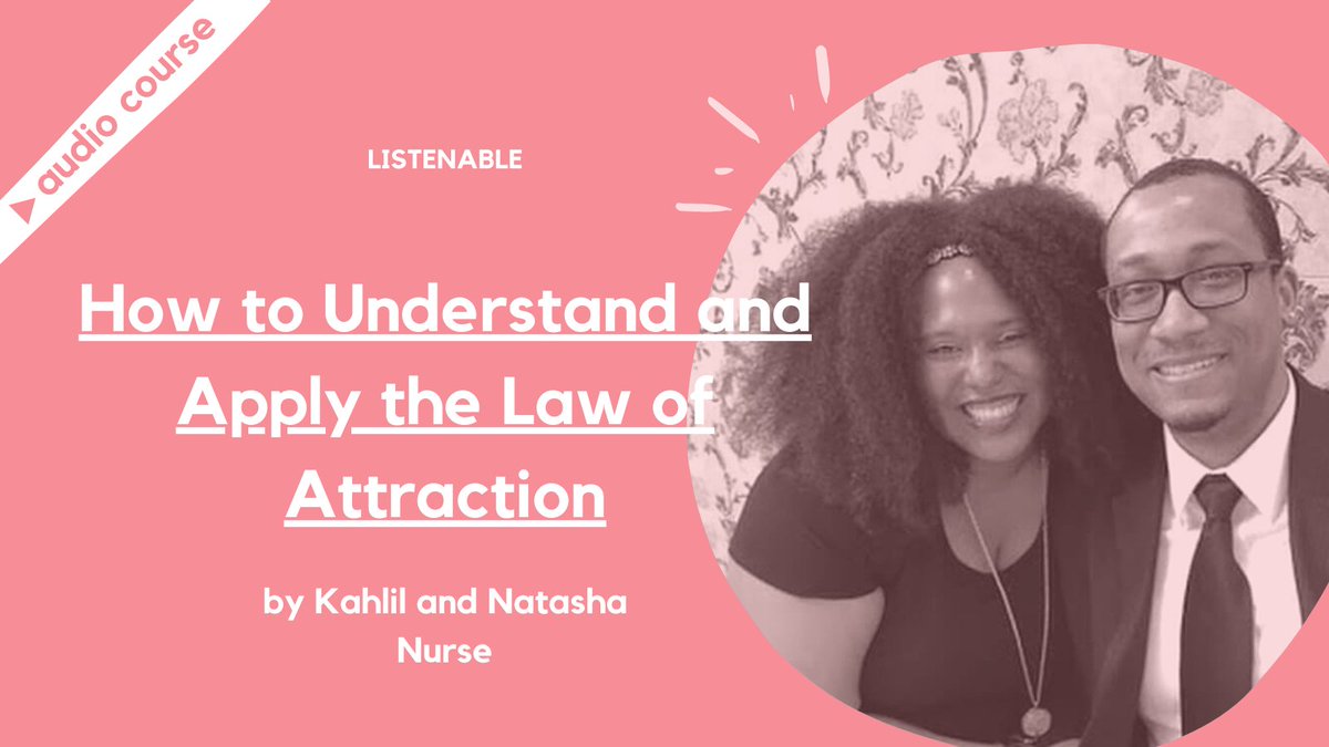 Learn how the law of attraction can directly improve your life. Following Kahlil and Natasha Nurse <a href="/WokeNFree/">WokeNFree</a>, you will go beyond the surface level of the law of attraction and apply its principles daily. Listen now! 🎧 
e95jg.app.link/C4uHHNthihb