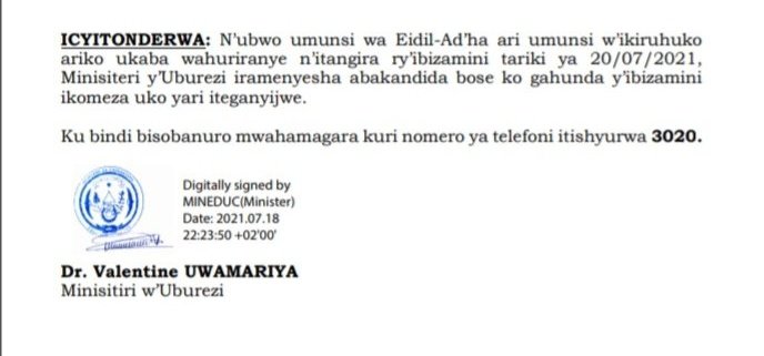 TalkLawRw's tweet photo. #UBURENGANZIRA BUSHOBORA KURUTANWA BITEWE N'AHO UBA
Ubwa bamwe bushobora kuzitirwa kugira ngo hubahirizwe ubw'abandi
Uretse kuba Leta y'u #RWANDA idashingiye ku #IDINI, turi no mu bihe BIDASANZWE
UMUNSI MWIZA WA #EidAlAdha KU #BAYISILAMU
-AMAHIRWE KU BAFITE #IBIZAMINI
#RwOT https://t.co/or8W797Idy