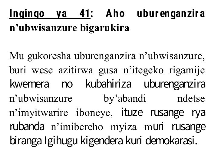 TalkLawRw's tweet photo. #UBURENGANZIRA BUSHOBORA KURUTANWA BITEWE N'AHO UBA
Ubwa bamwe bushobora kuzitirwa kugira ngo hubahirizwe ubw'abandi
Uretse kuba Leta y'u #RWANDA idashingiye ku #IDINI, turi no mu bihe BIDASANZWE
UMUNSI MWIZA WA #EidAlAdha KU #BAYISILAMU
-AMAHIRWE KU BAFITE #IBIZAMINI
#RwOT https://t.co/or8W797Idy