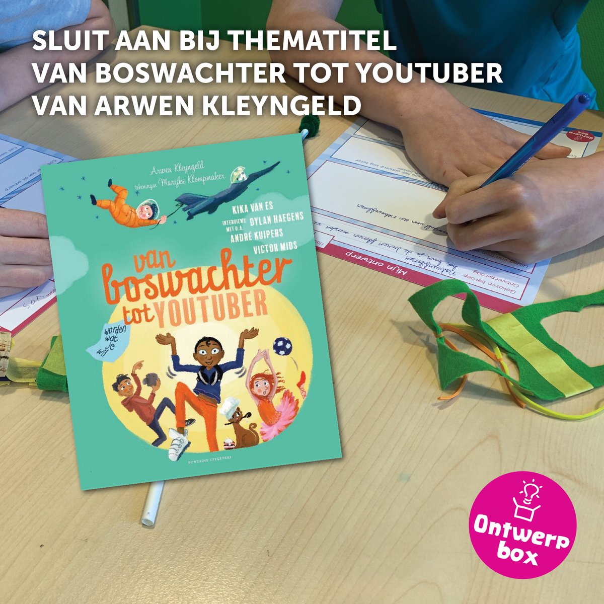 Jet_Net's tweet photo. In het boek Van boswachter tot YouTuber vertelt @astro_andre dat het niet gezond is voor een mens om in de ruimte te zijn. Laat jouw klas een oplossing bedenken met de ontwerpboxen tijdens de Kinderboekenweek! Bestel ze nu en krijg de 1e gratis van ons: https://t.co/MBebCHykOq https://t.co/S4sHzEPBc4