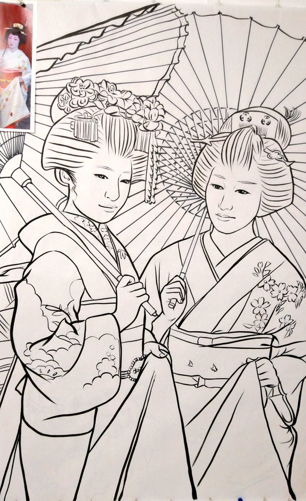 墨線疲れる～

墨線と油性ペンの融合。何で最高難易な傘を描いたべな～?そういうの好きなんだべな～…… 