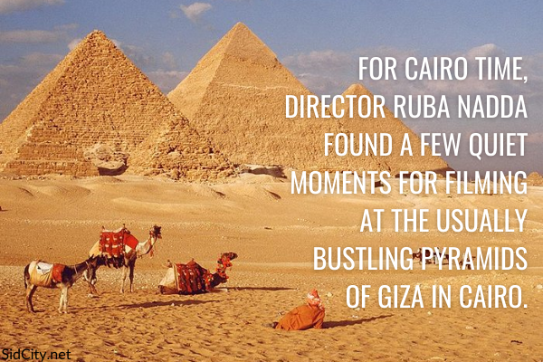 sidcityonline's tweet photo. For #CairoTime, director Ruba Nadda found a few quiet moments for filming at the usually bustling Pyramids of Giza in Cairo.
#LocationFacts #AlexanderSiddig https://t.co/HpnuCCHPEq