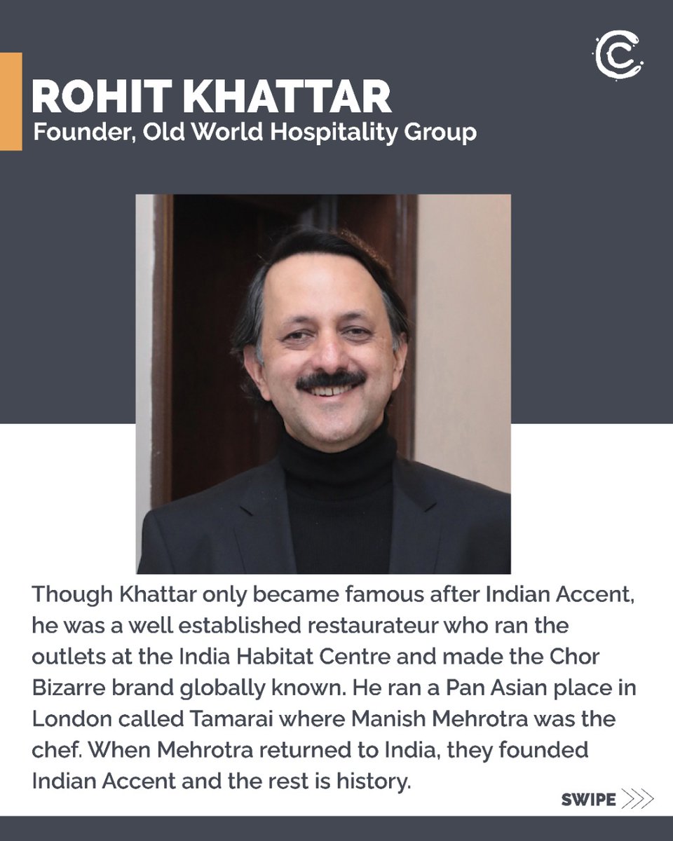 CulinaryCultrCo's tweet image. 2/3 Swipe to read our list of 8 leading restaurateurs that have helped shape India&apos;s burgeoning restaurant sector.

Don&apos;t forget to share it with your friends!