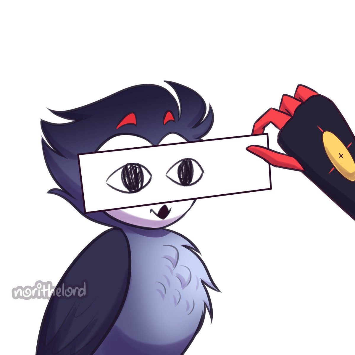 NoriTheLord's tweet photo. Owl Stolas being a cursed bird part 8 :> 

#stolas #owlstolas #helluvaboss #HelluvaBossFanart #helluvabossstolas #HelluvaBossau #memes #cursedimages #bird #blitzo #stolitz #helluvabossblitzo #cute https://t.co/miOkGP452T